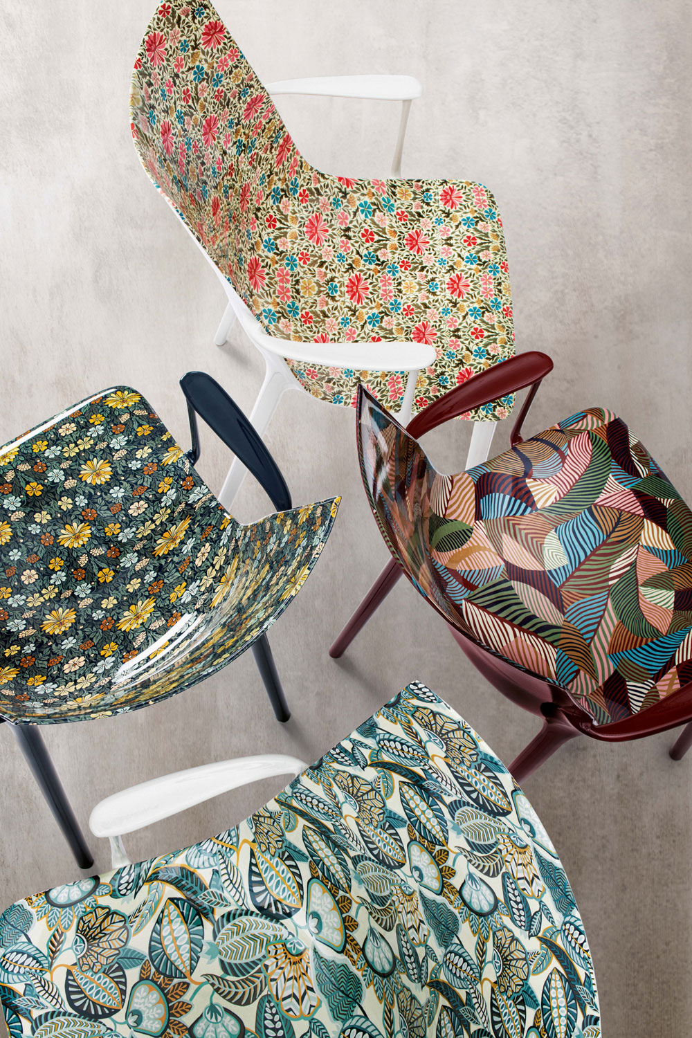 H.H.H. Graphic Impression Chair by Kartell Furniture Chairs